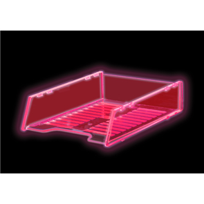 A4 Multi Fit Document Tray - Neon Red